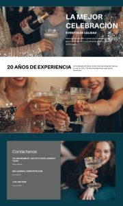 diseño pagina web eventos